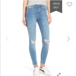 Topshop Jamie Moto Ankle Cropped Jeans